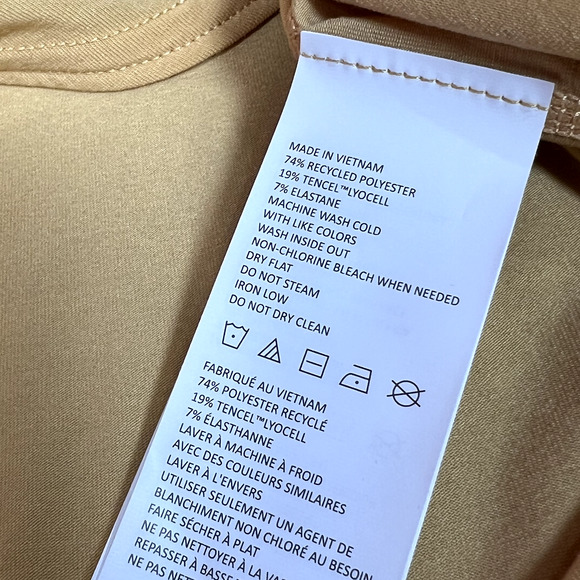 PrAna‎ Tagus Tank Womens Size S Mustard Yellow Keyhole Back Basic Top Outdoors - Picture 4 of 7